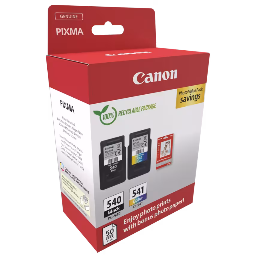Canon Patronen 540/541 inkl Papier