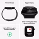 Apple Watch S10 LTE 42mm gold Titanium Case + starlight S/M