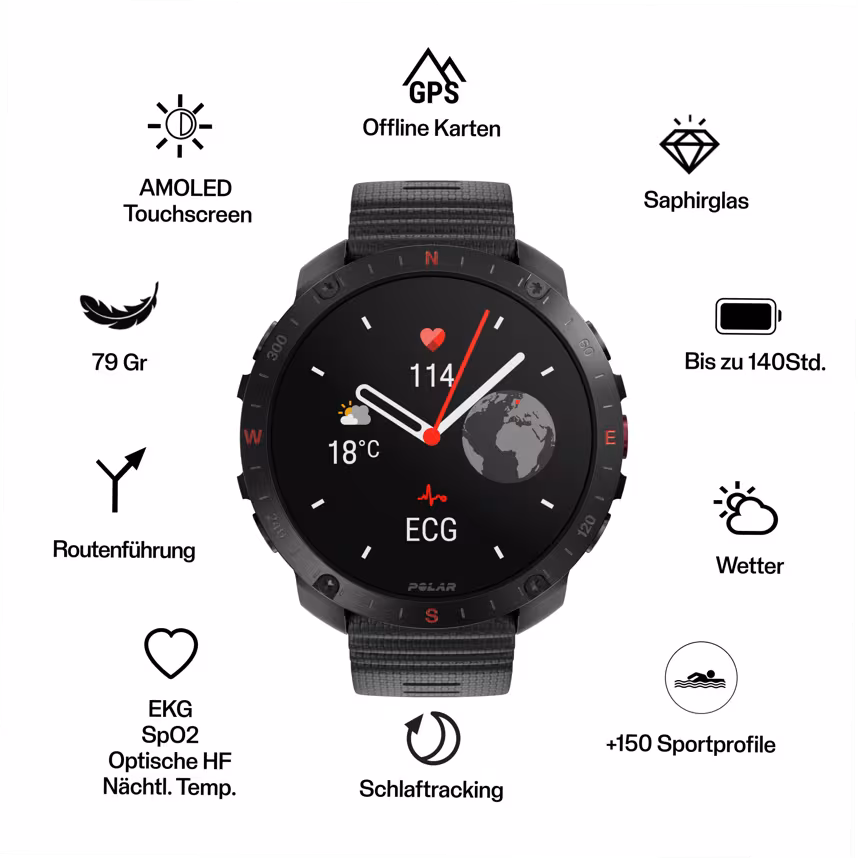 Polar Grit X2 Pro Leder bronze M/L