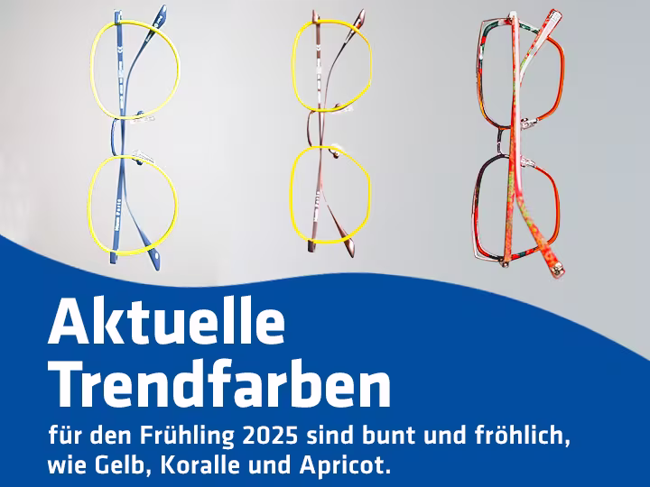 Aktuelle Brillentrends. 