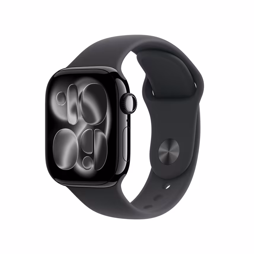 Apple Watch S11 GPS 42mm Jet Black Alu Case + Black Sport M/L
