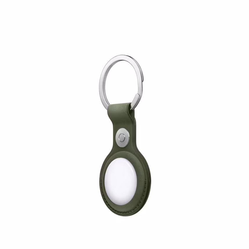 Apple iPhone AirTag FineWoven Key Ring Moss
