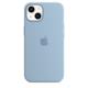 Apple iPhone 13 Back Cover Silikon dunstblau