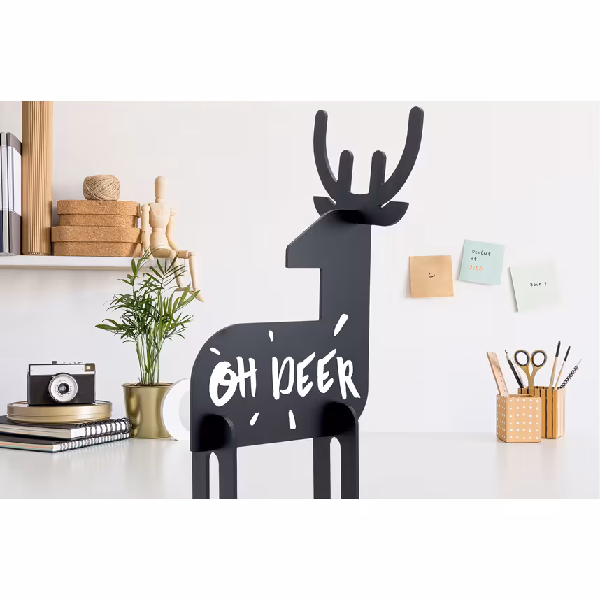 Securit 3-D Tier Reh Schwarz