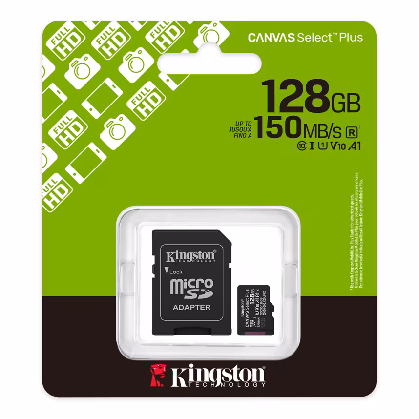 Kingston mSDXC 128GB Canvas Select Plus