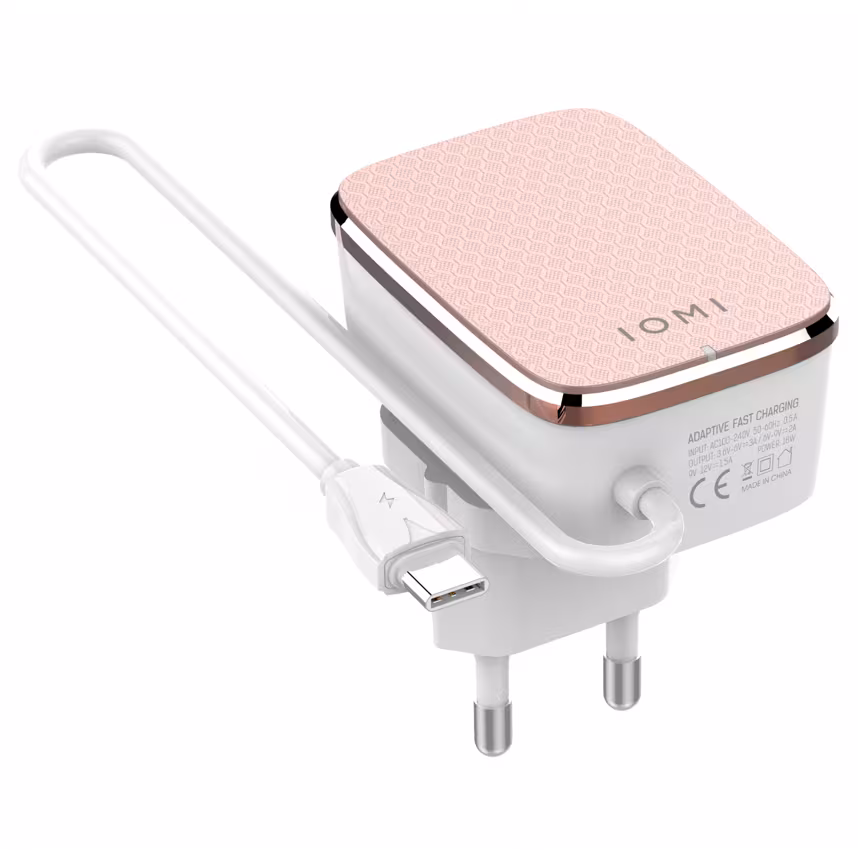 IOMI Wallcharger Typ-C QC 3.0 rose