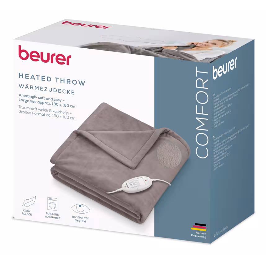 Beurer Wärmedecke HD 75 Cosy Taupe