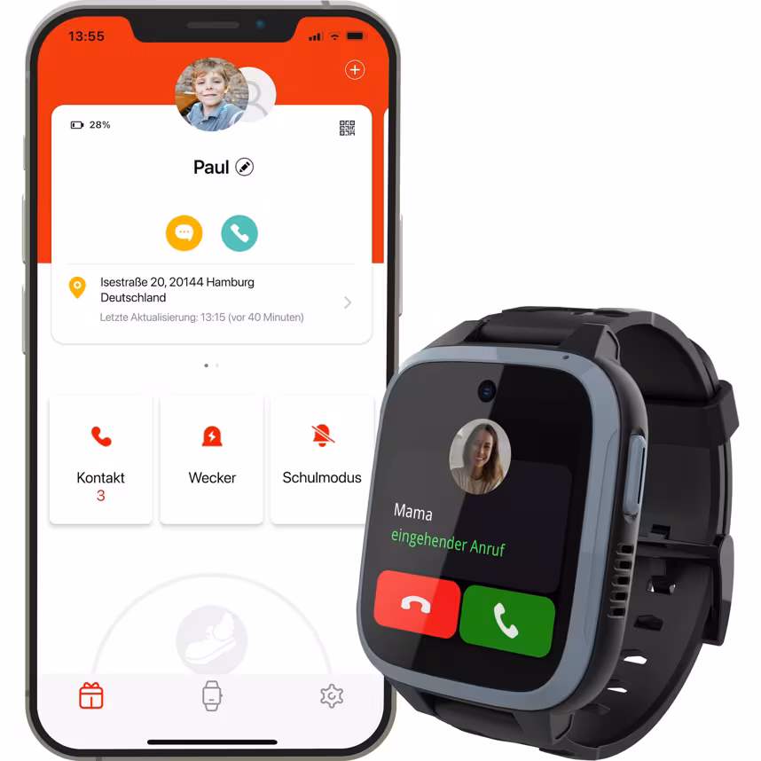 Xplora XGO3 Kinder-Smartwatch schwarz