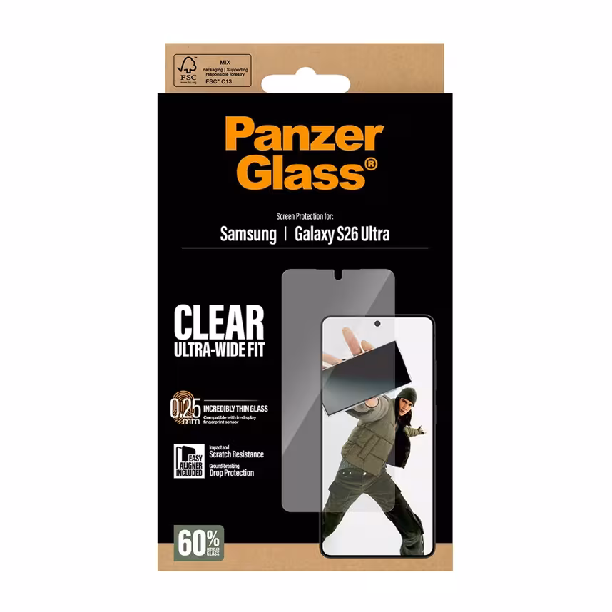 PanzerGlass Glas Samsung Galaxy Ultra S26 Ultra-Wide-Fit