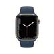 Apple Watch Series 7 Cellular Edelstahl graphit 45mm blau