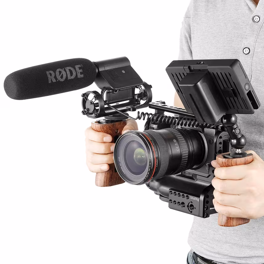 SmallRig HSN2093C Universaler Holzseitengriff 