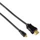 Hama 74239 HDMI Kabel A-D Stecker 0,5m