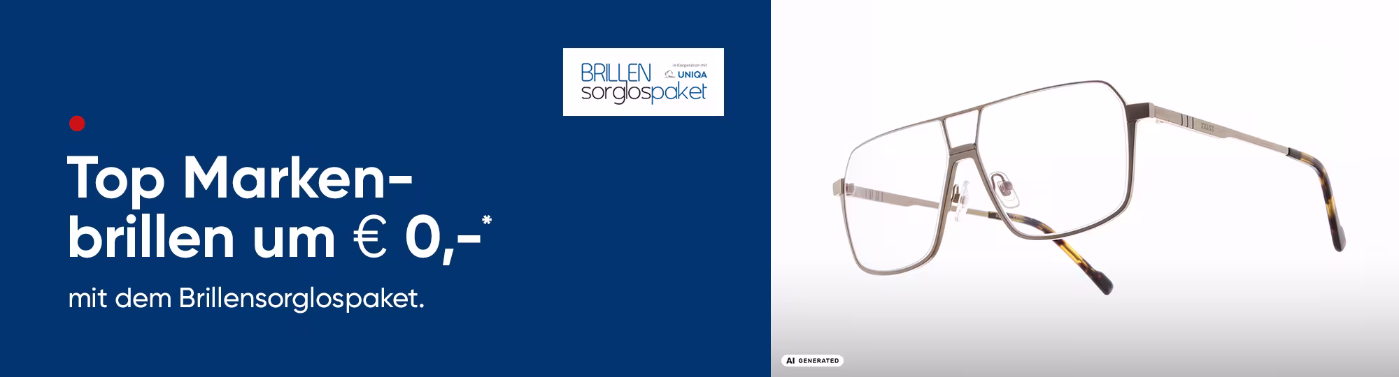 KI-generiert 
Werbemittel f&uuml;r Brillenfassungen von ZEISS. Jetzt bei Hartlauer.