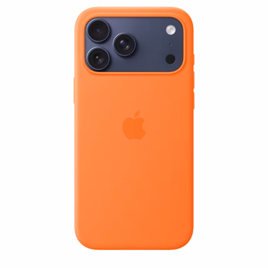 Apple iPhone 17 Pro Max Silicone Case mit MagSafe Orange