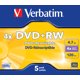 Verbatim DVD+RW 4,7GB 4x JC 5er