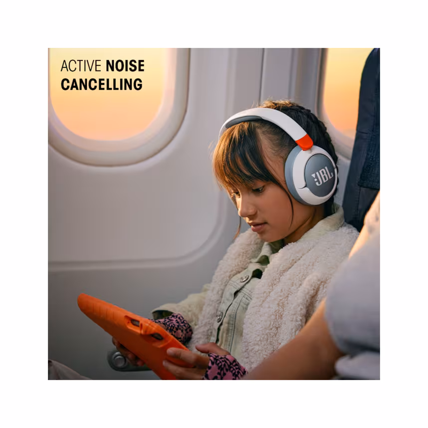 JBL JR470NC kabellose NC Over-Ear Kopfhörer für Kinder <85dB, pink