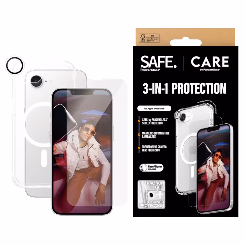 CARE by PanzerGlass Fashion 3-in-1 Bundle Apple iPhone 16e