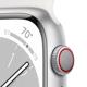 Apple Watch S8 Cellular Alu 45mm Sportband weiß
