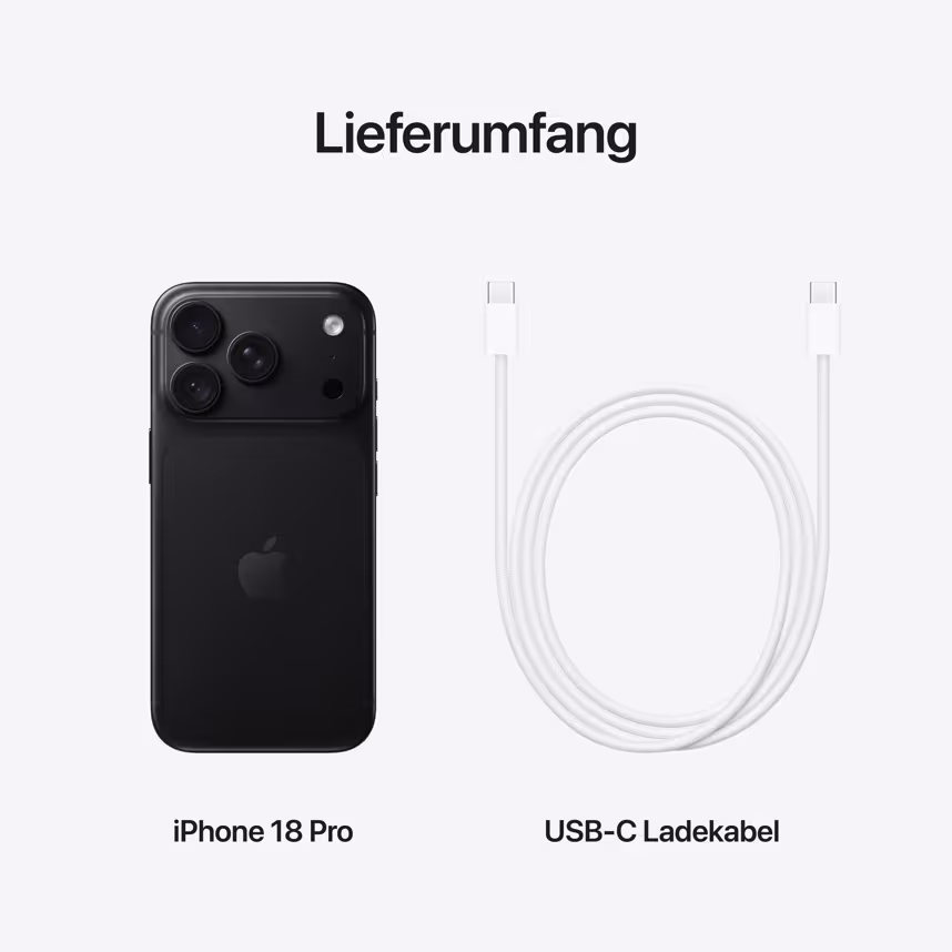 Apple iPhone 18 Pro 256GB Schwarz