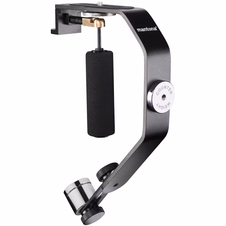 Mantona Schwebestativ f&uuml;r Action Cams mit 1/4 Zoll Gewinde