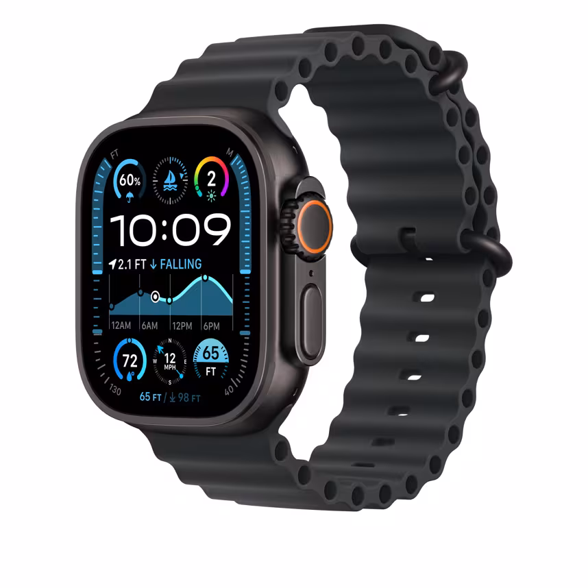 Apple Watch 49mm Oceanarmband schwarz
