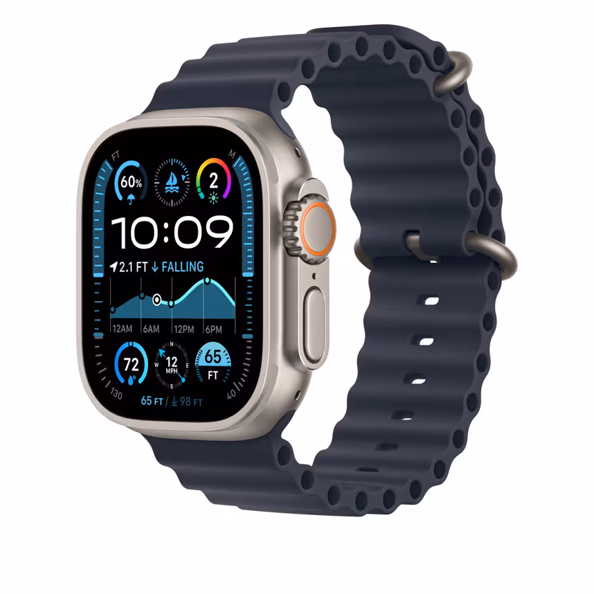 Apple Watch 49mm Oceanarmband blau 