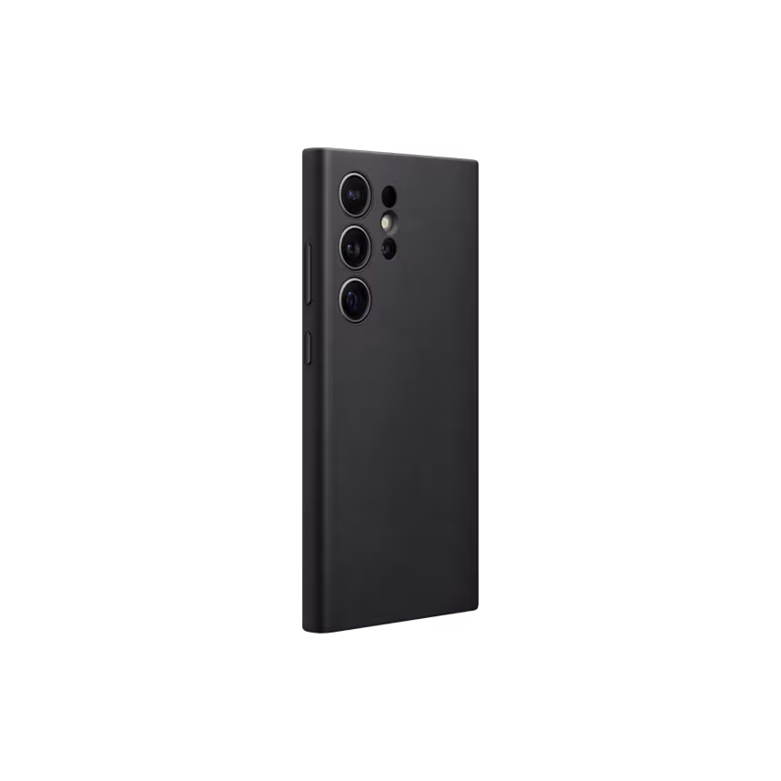 Samsung Back Cover Vegan Leather Galaxy S24 Ultra black