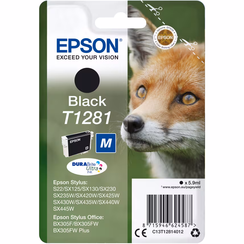 Epson T1281 Tinte Black 5,9ml