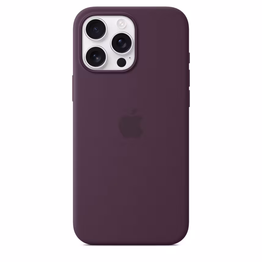 Apple iPhone 16 Pro Max Silikon Case mit Magsafe plum 