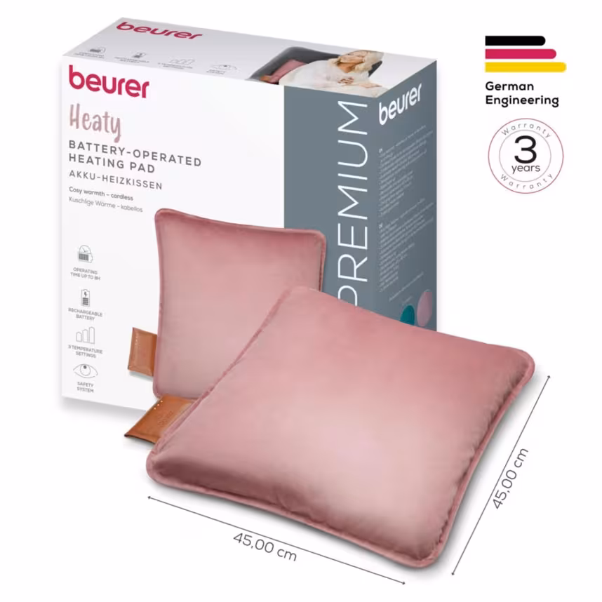 BEURER HK 77 Akku-Heizkissen blush-rose