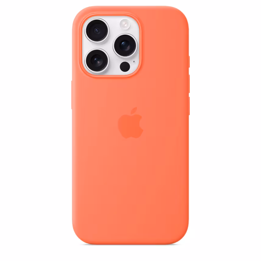 
Apple iPhone 16 Pro Silikon Case mit MagSafe mandarine