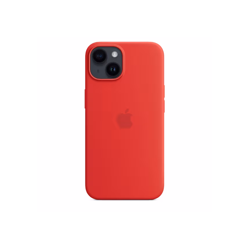 Apple Back Silikon Case mit MagSafe iPhone 14 red 