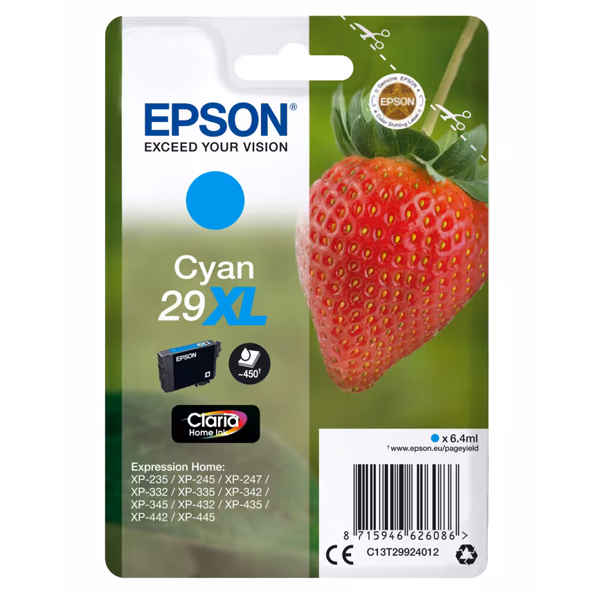 Epson 29XL T2992 Tinte Cyan 6,4ml