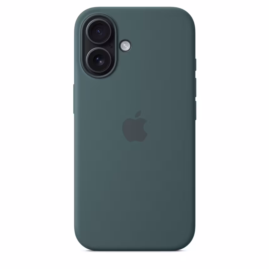  Apple iPhone 16 Silikon Case mit Magsafe lake green 