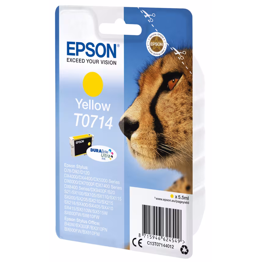 Epson T0714 Tinte Yellow 5,5ml