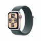 Apple Watch SE LTE 40mm starlight Alu Case + green loop