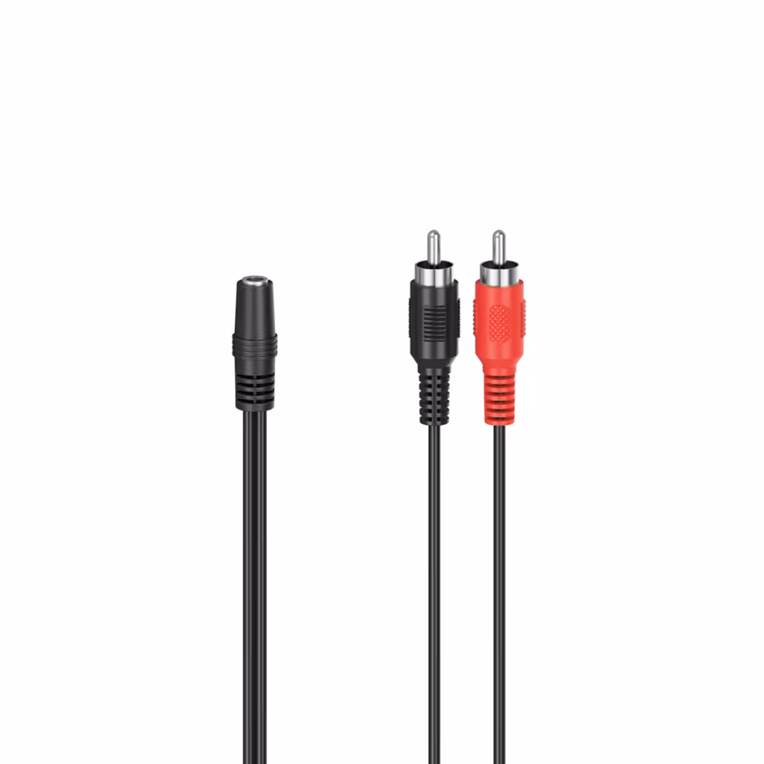 Hama Audio-Adapter 2 Cinch-Stecker 3,5-mm-Klinken-Kupplung S