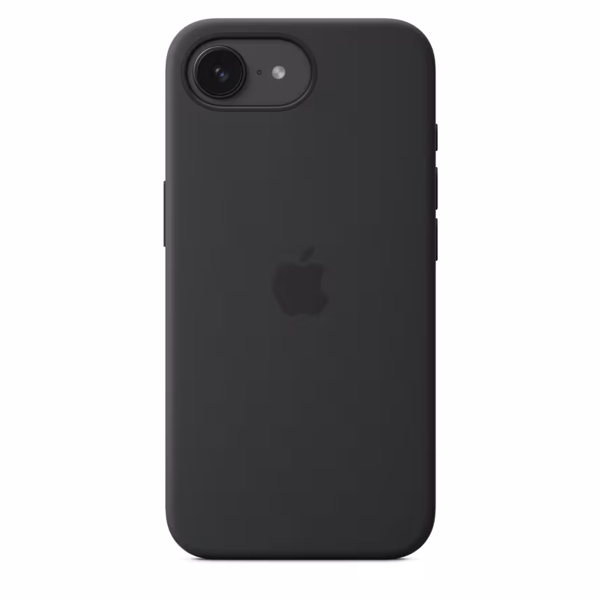 Apple iPhone 16e Silikon Case schwarz