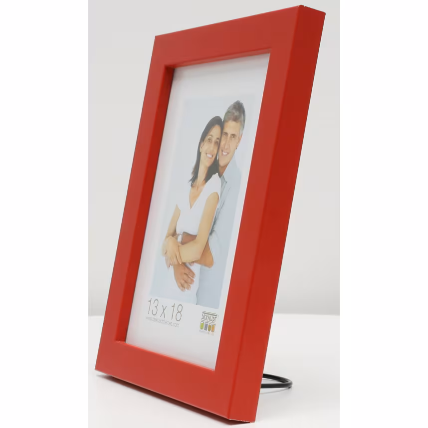 Bilderrahmen Deknudt 15x20cm Holz rot S45SK4