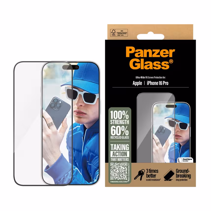
PanzerGlass Schutzglas Apple iPhone 16 Pro