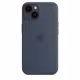 Apple iPhone 14 Silikon Case mit MagSafe sturmblau