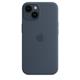Apple iPhone 14 Silikon Case mit MagSafe sturmblau