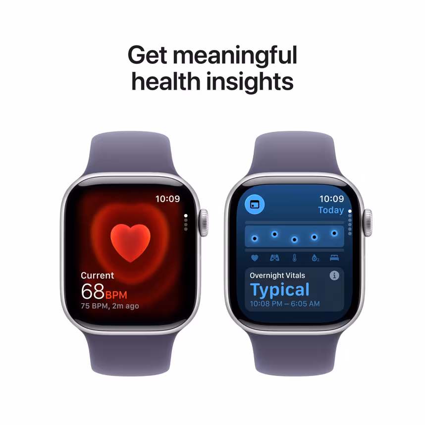 Apple Watch S11 GPS 42mm Silver Alu Case + Purple Fog Sport S/M
