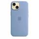 Apple iPhone 15 Silikon Case mit MagSafe winter blue