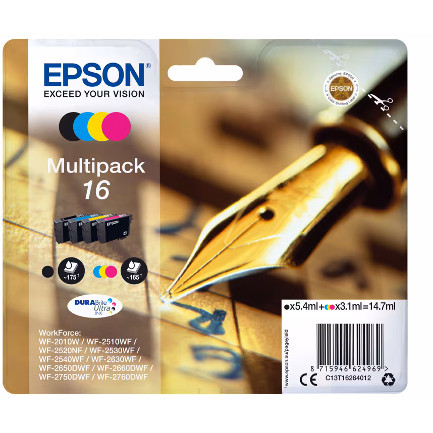 Epson 16 T1626 Tinte Multipack
