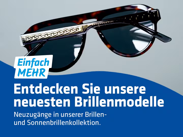 Aufnahmen aktueller Brillenmodelle.