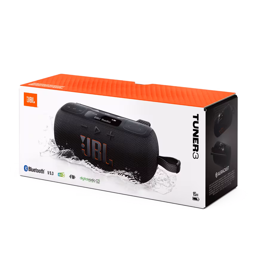 JBL Tuner 3 Bluetooth Speaker mit Radio Schwarz
