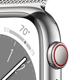Apple Watch S8 Cellular Edelstahl 41mm Milanaiseband silb.