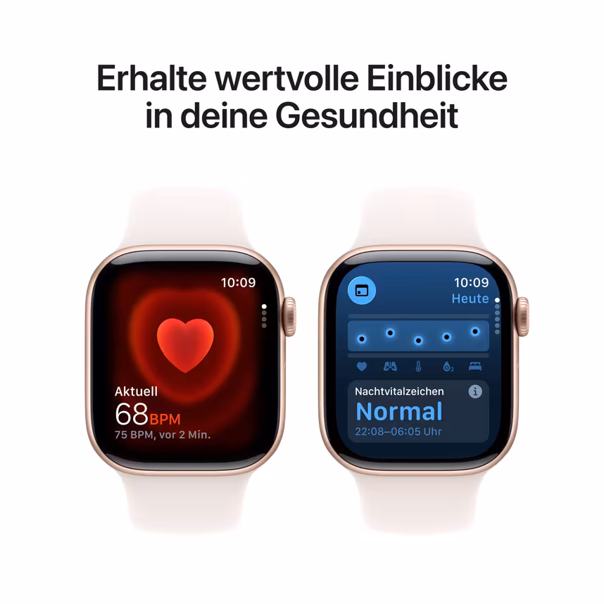 Apple Watch S11 LTE 42mm Rose Gold Alu Case + Light Blush Sport S/M