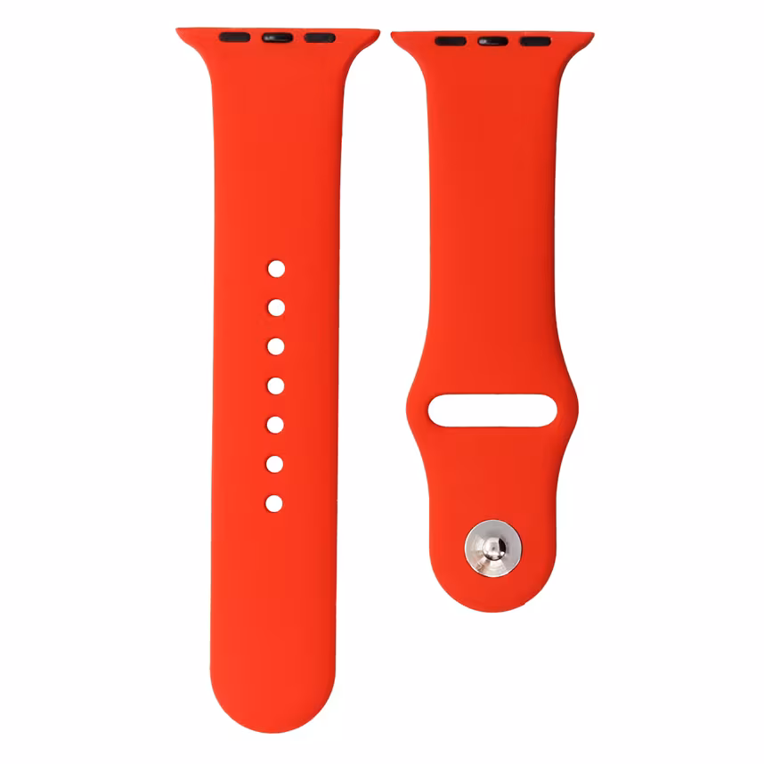 Mika Uhrenarmband Apple 42/44mm Silikon korallenrot